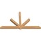 Ekena Millwork Kennewick Timber Gable Bracket, Western Red Cedar, 108"W x 63"H x 5 1/2"D x 5 1/2"F, 14/12 Pitch GBW108X63X0606KEN00SWR - alternate 4